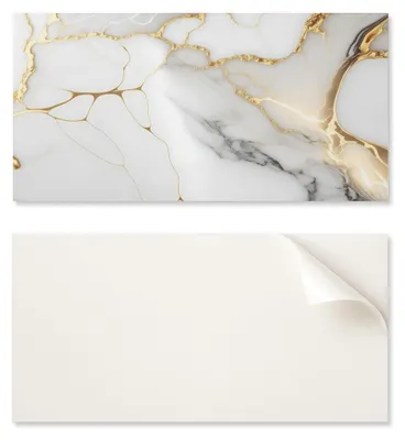 Produktbild von Selbstklebende PVC-Esszimmerwand mit Grafik, 100 x 50 cm, elegantes Marmormuster