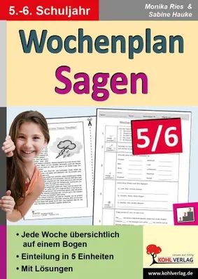 Obrázok produktu pre Wochenplan Sagen 5/6