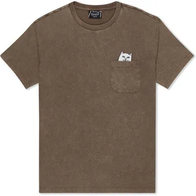 Produktbild von T-Shirt RIPNDIP LORD NERMAL POCKET – braun – XL