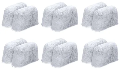 Wasserfilterpatronen, 12 Stück, Aktivkohle, 5,4 x 3,1 x 3,5 cm