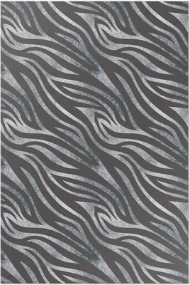 Imagen del producto de Alfombra de vinilo con estampado de cebra y rayas irregulares, de 120x180 cm. Alfombra para interiores, ideal para pasillos. Fácil de limpiar, diseño moderno