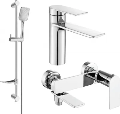 Produktbild von Mexen Zero DF62 Badewannenset, Chrom - 71103DF62-00