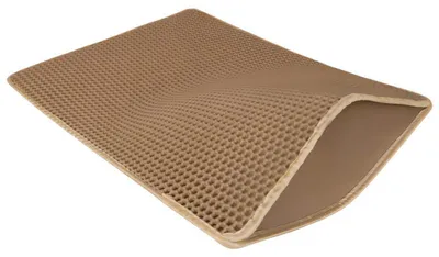 Image de Purlov 27767 Tapis pour bac à litière 75 x 55 cm, beige