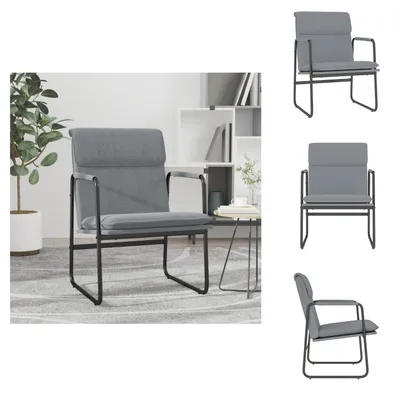 Produktbild von vidaXL Loungesessel Hellgrau 55x64x80 cm Stoff -  Sessel