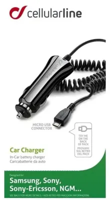 Zdjęcie produktu dla Cellularline CBRMICROUSB1, Automatyczna, Zapalniczka, Czarny
