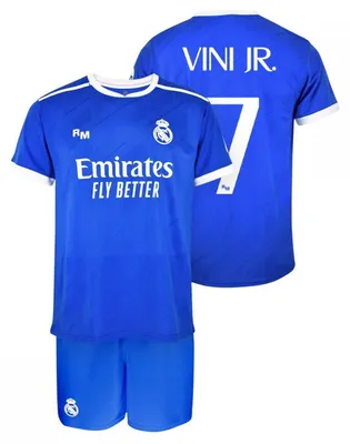 Produktbild von Real Madrid Junior Fußballset Trikot & Shorts Vinícius RM25B3V blau 128
