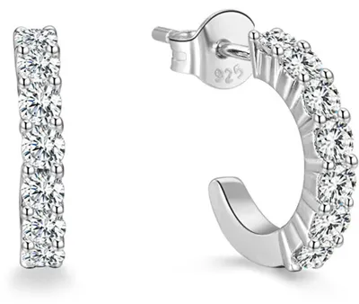 Produktbild von Round silver earrings AGUP1169