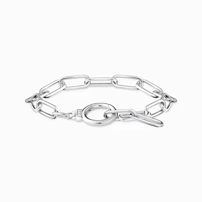Produktbild von Thomas Sabo A2133-051-14 Gliederarmband Damen Weiße Steine Ringverschluss Silber