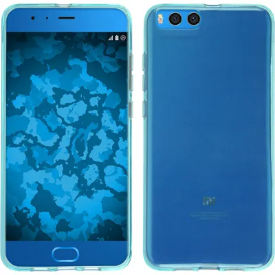 Produktbild von PhoneNatic Case kompatibel mit Xiaomi Mi Note 3 - türkis Silikon Hülle transparent Cover