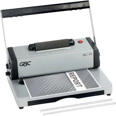 Image de GBC 4410057, Machine à relier les bobines, Électro / Manuel, 450 feuilles, Argent