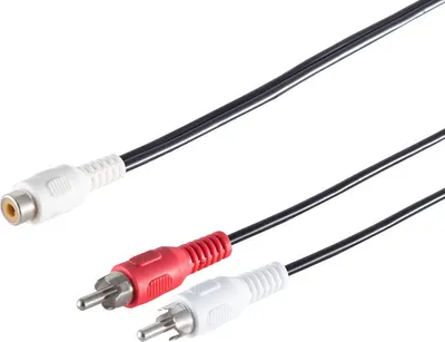 Produktbild von Cinchkupplung/ 2 Cinchstecker, 0,2m