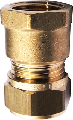 Produktbild von Messing Klemmverschraubung Übergang 18 mm x 3/4 Zoll IG für Kupferrohre