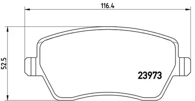 Produktbild von Brembo Bremsbelagsatz, Scheibenbremse Vorderachse P 68 033