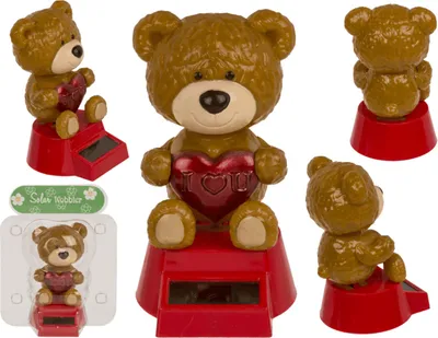 Produktbild von OOTB Bewegliche Figur Love you-Bär mit Solarzelle