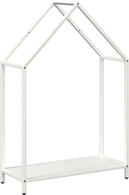 Image de vidaXL Étagère à bois de chauffage Blanc 60x25x90 cm Acier laminé à froid