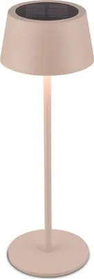 Immagine prodotto di Briloner Awia Lampada da tavolo LED senza fili IP44, dimmerabile, touch, CCT, batteria ricaricabile, solare, beige, Ø11,5 x 32 cm