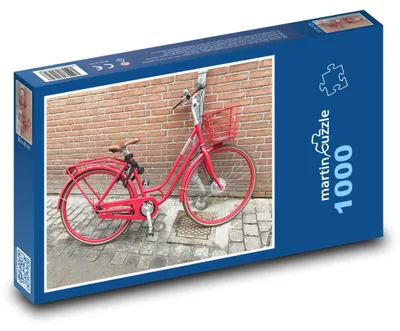Obrázok produktu pre Puzzle 1000 Červený mestský bicykel - martinpuzzle
