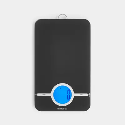 Image de Brabantia Tasty+ Black Countertop Square Balance de cuisine électronique carrée