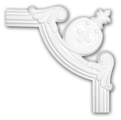 Produktbild von PROFHOME 152284 Eckelement für Wandleiste Zierelement dekoratives Element