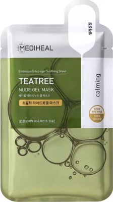 Obrázek produktu pro MEDIHEAL Teatree Nude gelová maska, 30g - zklidňující plátýnková maska
