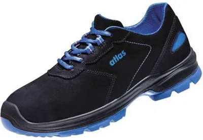Produktbild von Atlas Sicherheitshalbschuh ERGO-MED 600 S2 ESD SRC DGUV W14 Gr. 43 schwarz/royalblau