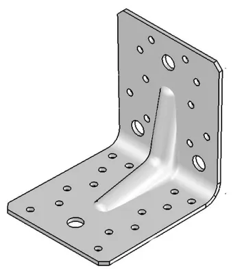 Image de Équerre avec Renforts - 105x105x90x3 mm - D-Work
