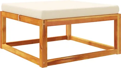 Produktbild von vidaXL Gartenhocker mit Kissen 65x65x29 cm Massivholz Akazie