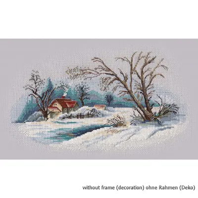 Produktbild von Oven Kreuzstichset "Winterlandschaft", Zählmuster, 15,5x27cm