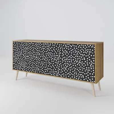 Immagine prodotto di Spacerebels cassettiera a 3 ante - credenza cassettiera - credenza alta - mobile armadio - soggiorno camera da letto - 57,5×164,5×42 (HxLxP)