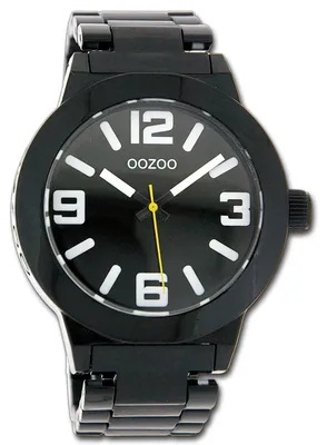 Produktbild von Oozoo Vintage Series Damen Herrenuhr Quarzuhr mit Metallarmband schwarz D3UOC3684A