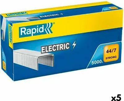 Immagine prodotto di Rapid - Graffette 44/7 zincate forti 5000pz | Scatola A 5000 pezzi | 5 pezzi
