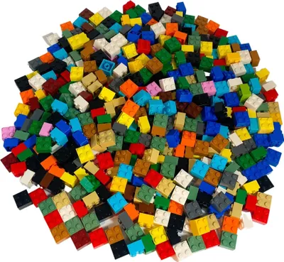 Produktbild von LEGO® 2x2 Steine Hochsteine Bunt Gemischt - 3003 NEU! Menge 100x – Jede Mischung individuell zusammengestellt