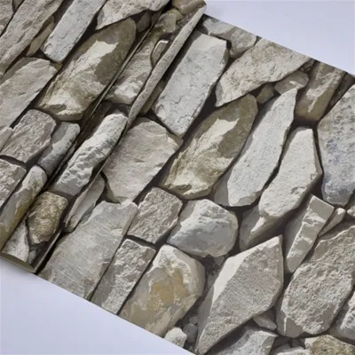Image de Papier peint 10 mètres, imperméable, effet pierre 3D, en vinyle, pour la décoration murale