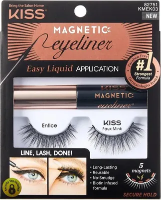 Produktbild von Set magnetische Wimpern DOPPELPACK + Liner 03 Kiss