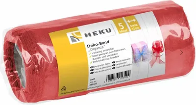 Produktbild von Deko Band Organza rot