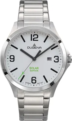 Produktbild von Dugena Herrenuhr Boston Solar, Quarz, Edelstahl, Saphirglas, wasserdicht, 10 bar