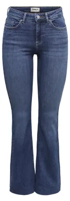 Productafbeelding van ONLY Onlblush, mid-waist, wijde pijpen, denim broek
