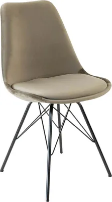 Productafbeelding van Kick kuipstoel Velvet - Taupe - Velvet stof - Verkrijgbaar in diverse kleuren