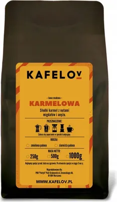 Produktbild von KAFELOV | Kaffeepulver Karamell250g - Süßer Karamellgeschmack - 100% Arabica - Mittelgeröstet