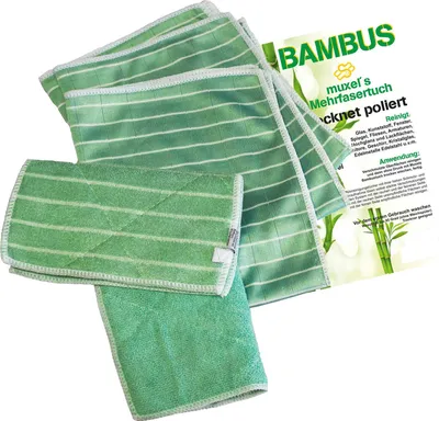 Obrázek produktu pro Bambusová čisticí utěrka Sada čisticích utěrek z mikrovlákna pro čistotu beze šmouh