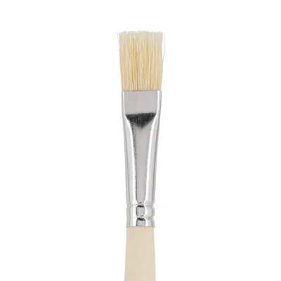 Produktbild von VBS Borstenpinsel Nature Set 3 Stück 2 cm 3 cm 4 cm Malerpinsel Naturborsten Größe 12