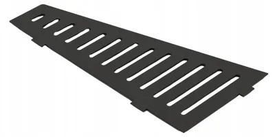 Image de EVISO Étagère d'angle douche trapezoidale noire mate sans perçage