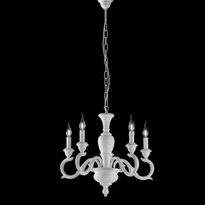 Obrázek produktu pro Fiorenza Shabby Chic Lustr bílý 5 světel E14