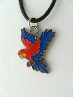 Produktbild von Stimmungskette Ara fliegend, Papagei Kette Anhänger Modeschmuck Ketten Geschenke Schmuck Vogel