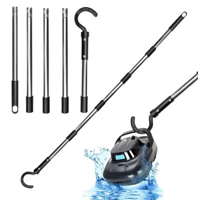 Immagine prodotto di Golgner Gancio per Robot da Piscina con Manico Telescopico - 185 cm Ideale per la Manutenzione della Piscina