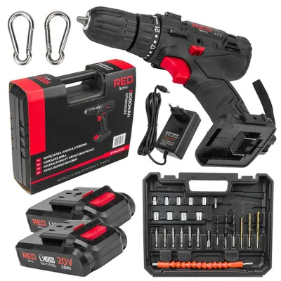 Obrázok produktu pre POWERMAT Akumulátorový skrutkovač LCD 2xAKU 20V RTWA0033