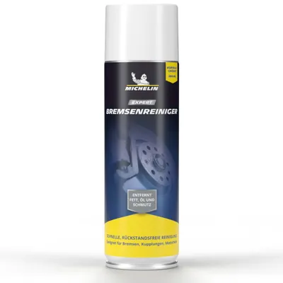 Produktbild von MICHELIN EXPERT Bremsenreiniger Spray | Reinigt und Entfettet Bremsen, Kupplungen und Motorteile an Auto, Motorrad und Fahrrad | 500ml | Reinigt & Entfettet Bremsen, Kupplungen, Motorteile, Für Auto, Motorrad & Fahrrad, 500 ml Spraydose