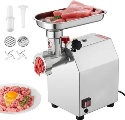 Immagine prodotto di Tritacarne elettrico commerciale 2,04 kg/min - Insaccatrice professionale per la cucina