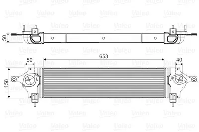 Produktbild von VALEO 818589 Ladeluftkühler LLK für NISSAN Qashqai / Qashqai +2 I (J10, NJ10) Turbo Intercooler