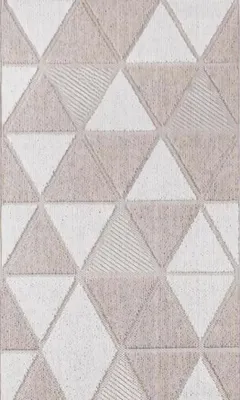 Produktbild von Teppich Kurzflor Raute Melierte Muster Pastell Zweifarbig Wohnzimmer